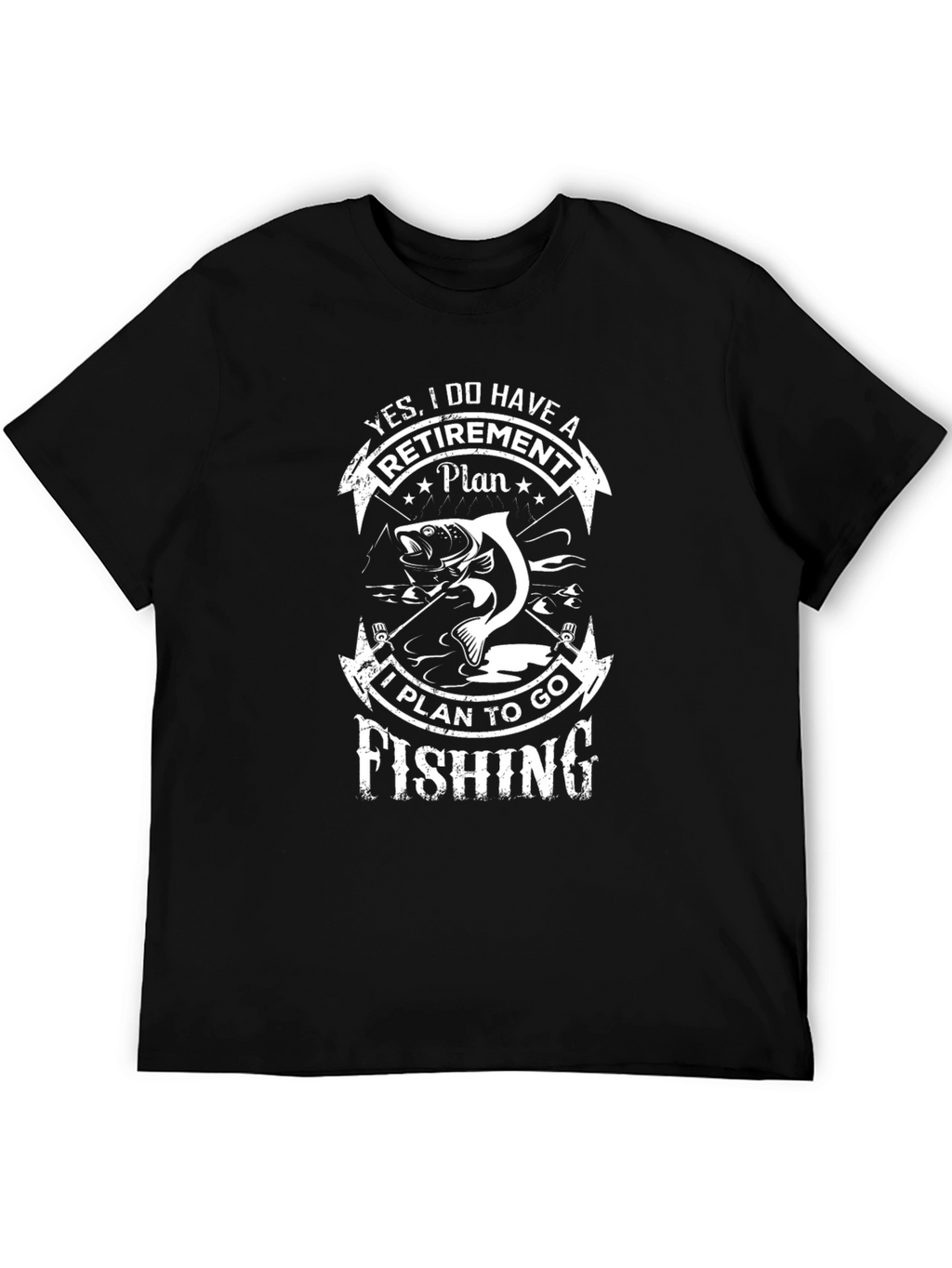 Fishing Retirement Plan Graphic T-Shirt