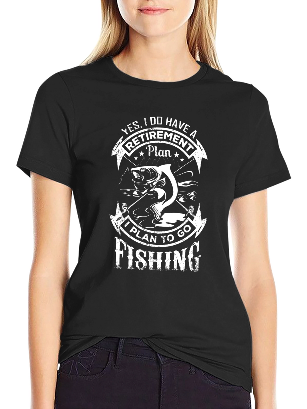 Fishing Retirement Plan Graphic T-Shirt
