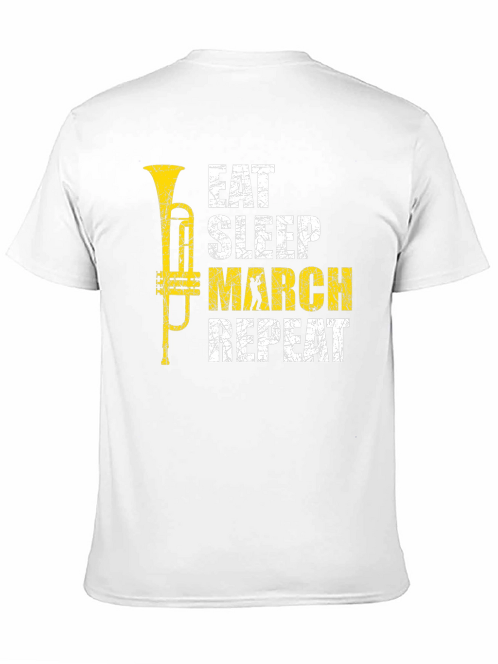 Eat Sleep March Repeat Black T-Shirt