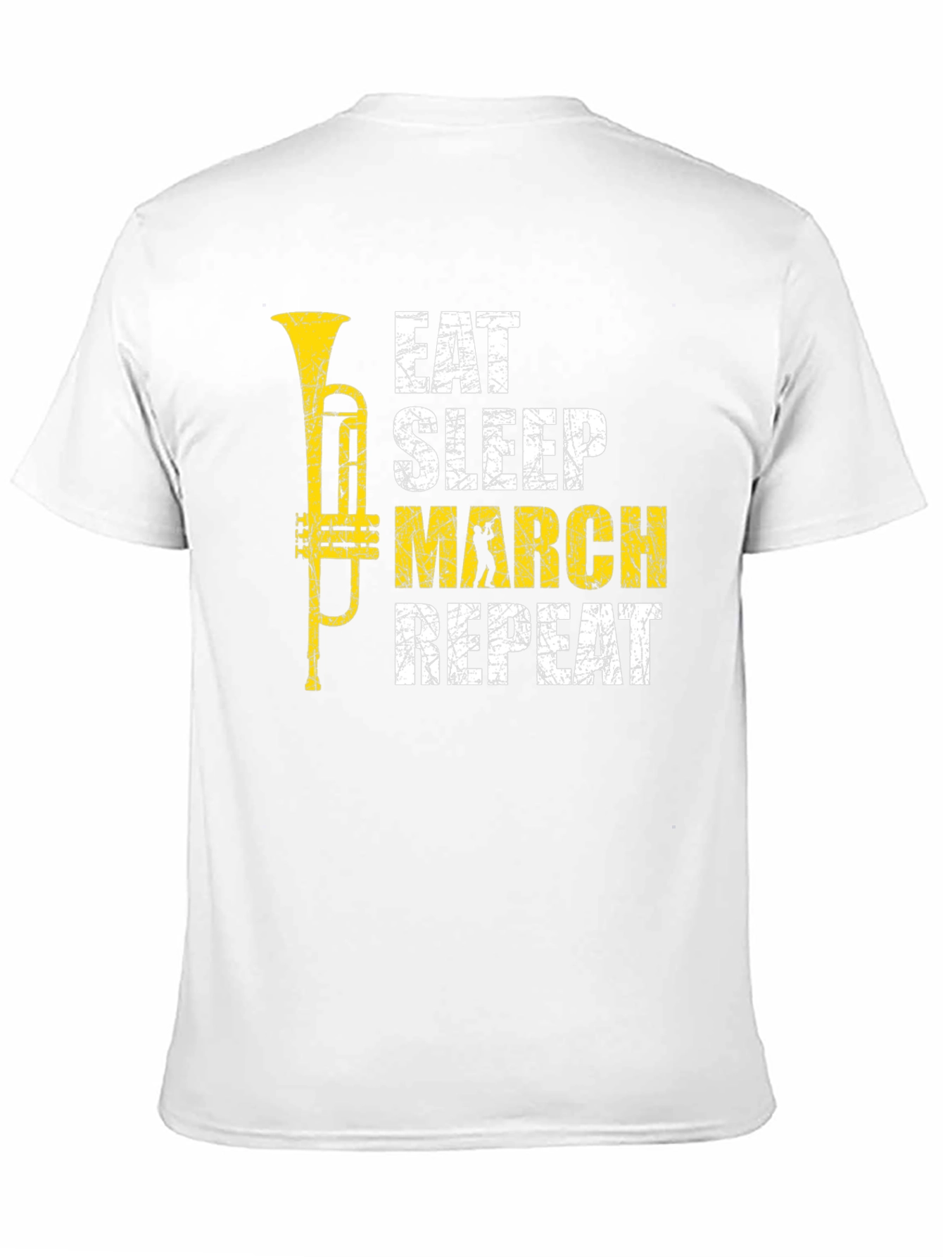 Eat Sleep March Repeat Black T-Shirt