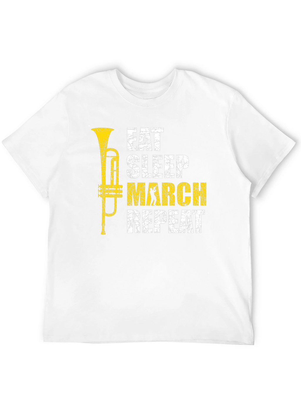 Eat Sleep March Repeat Black T-Shirt