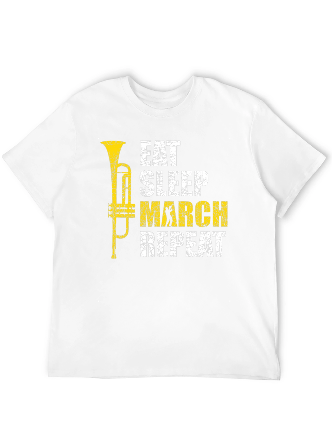 Eat Sleep March Repeat Black T-Shirt