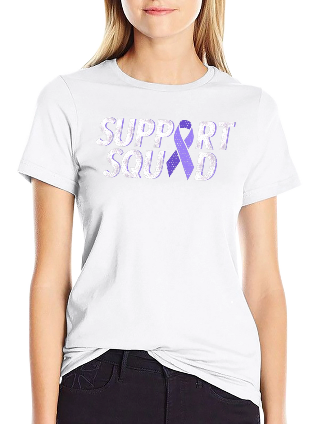 Support Squad Purple Ribbon T-Shirt
