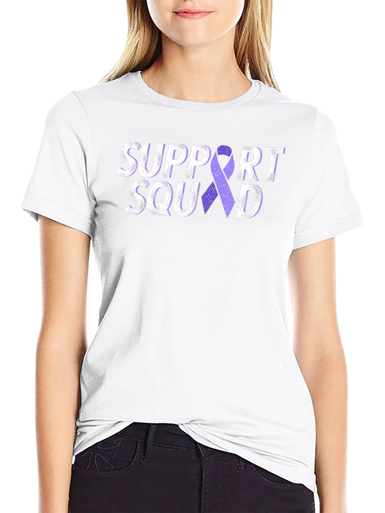 Support Squad Purple Ribbon T-Shirt