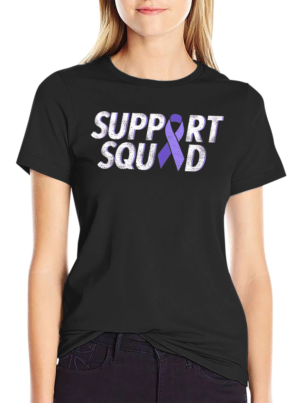 Support Squad Purple Ribbon T-Shirt
