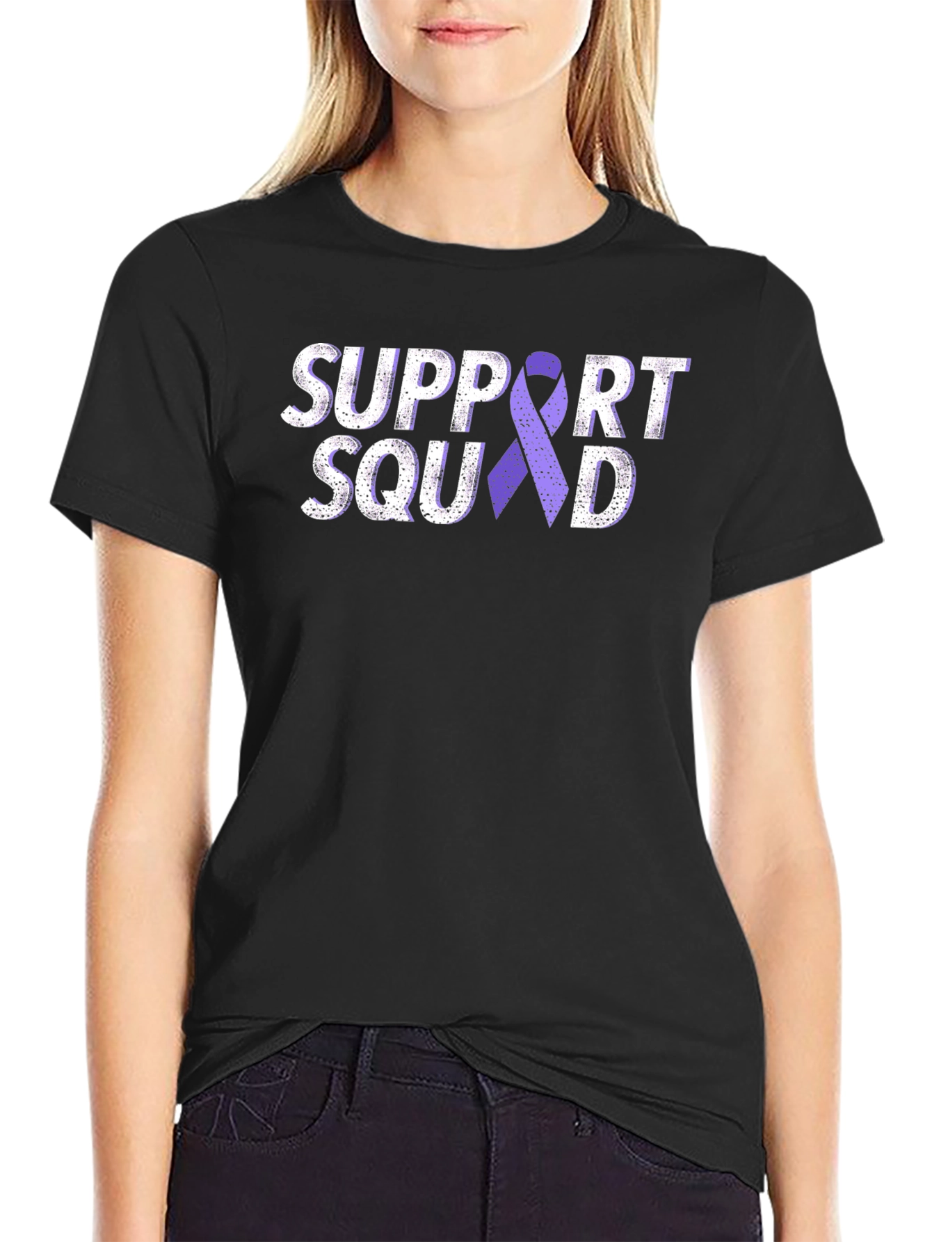 Support Squad Purple Ribbon T-Shirt