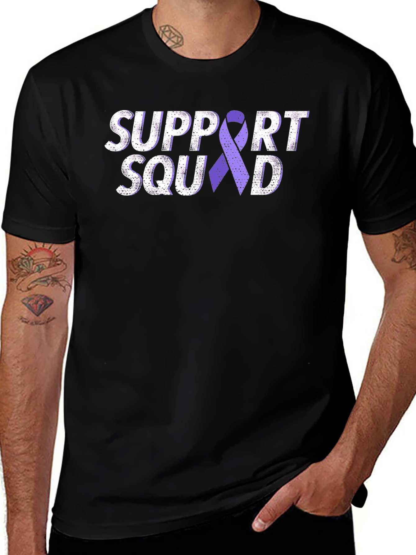 Support Squad Purple Ribbon T-Shirt