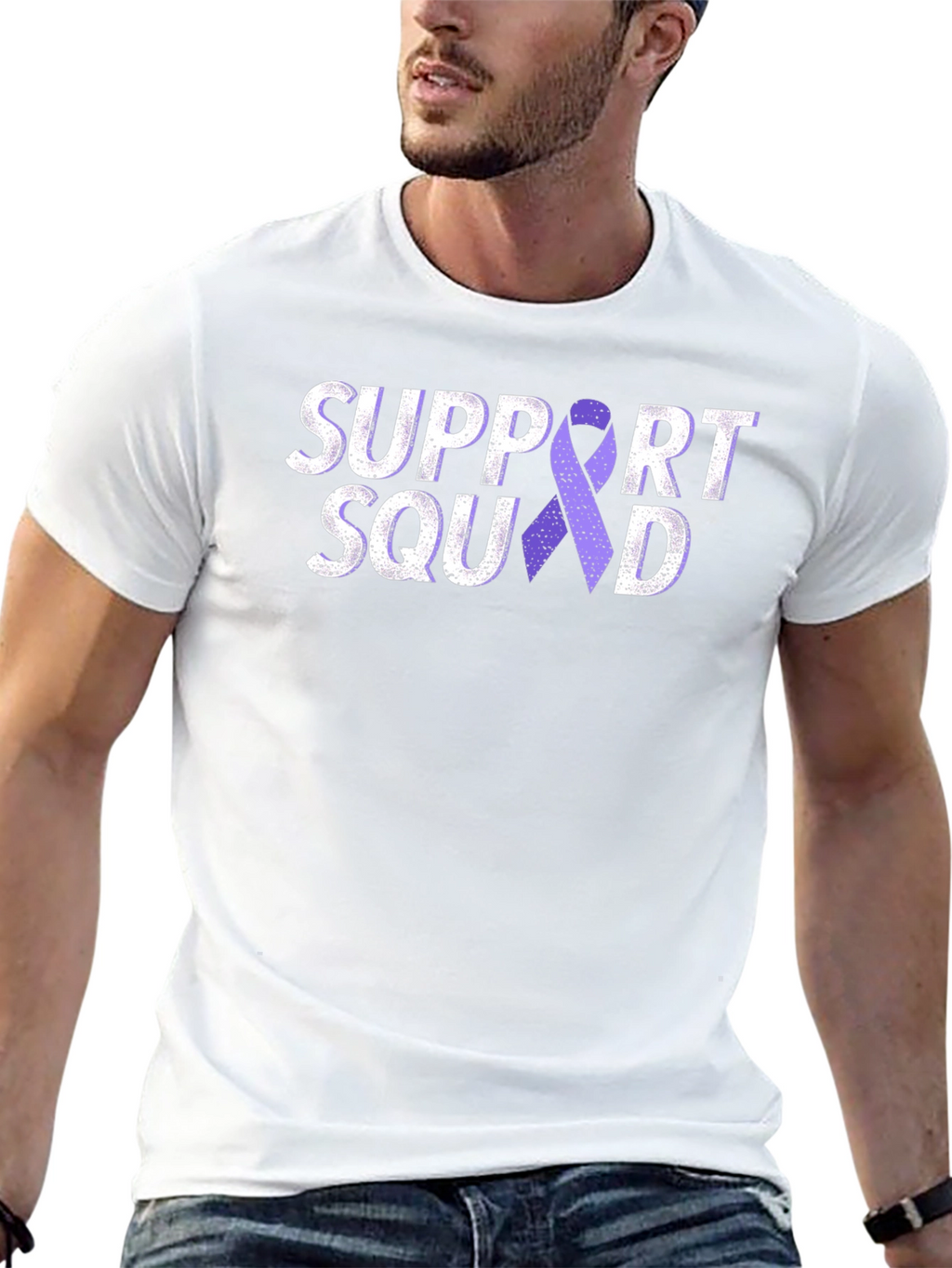 Support Squad Purple Ribbon T-Shirt