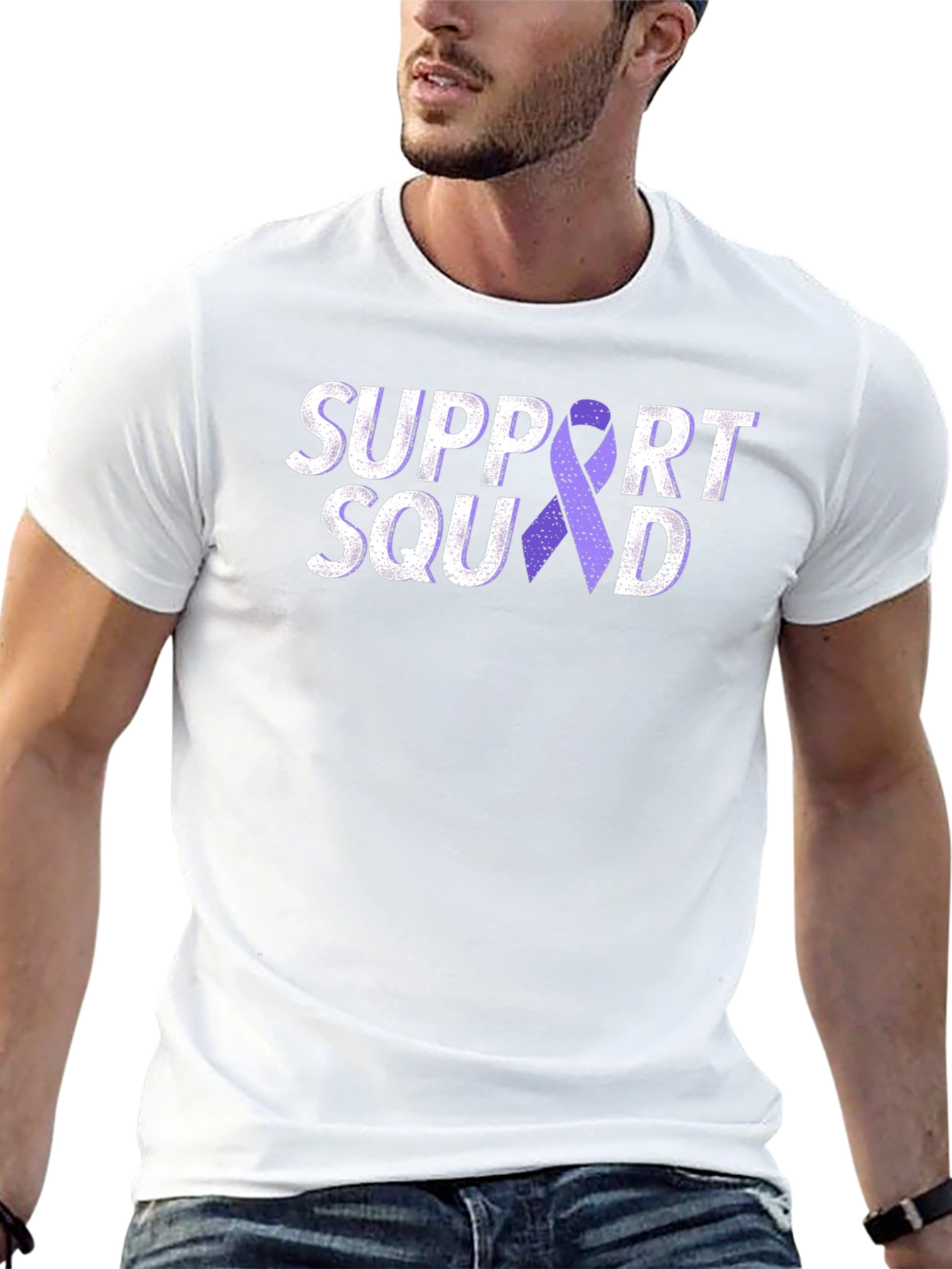 Support Squad Purple Ribbon T-Shirt
