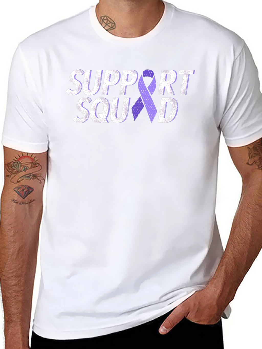 Support Squad Purple Ribbon T-Shirt