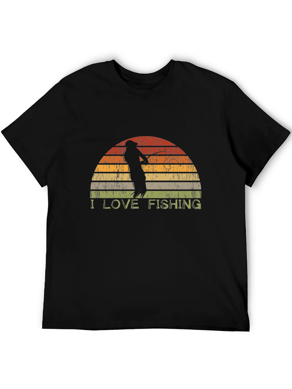 I Love Fishing Retro T-Shirt