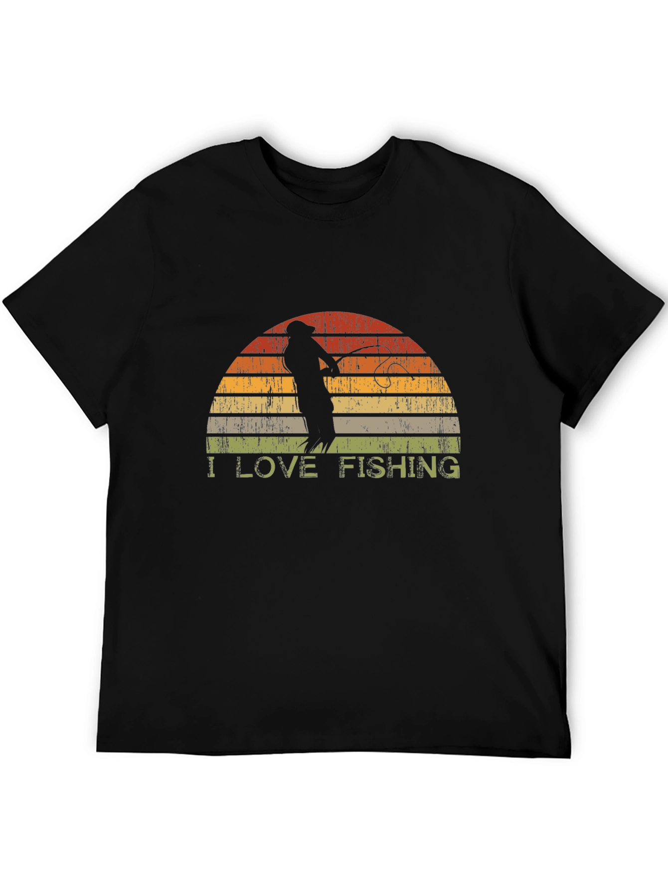 I Love Fishing Retro T-Shirt