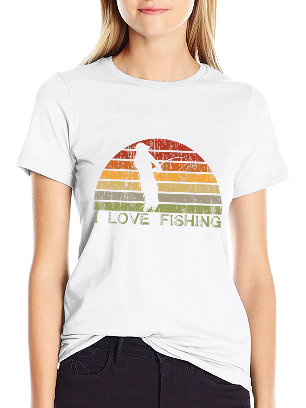 I Love Fishing Retro T-Shirt