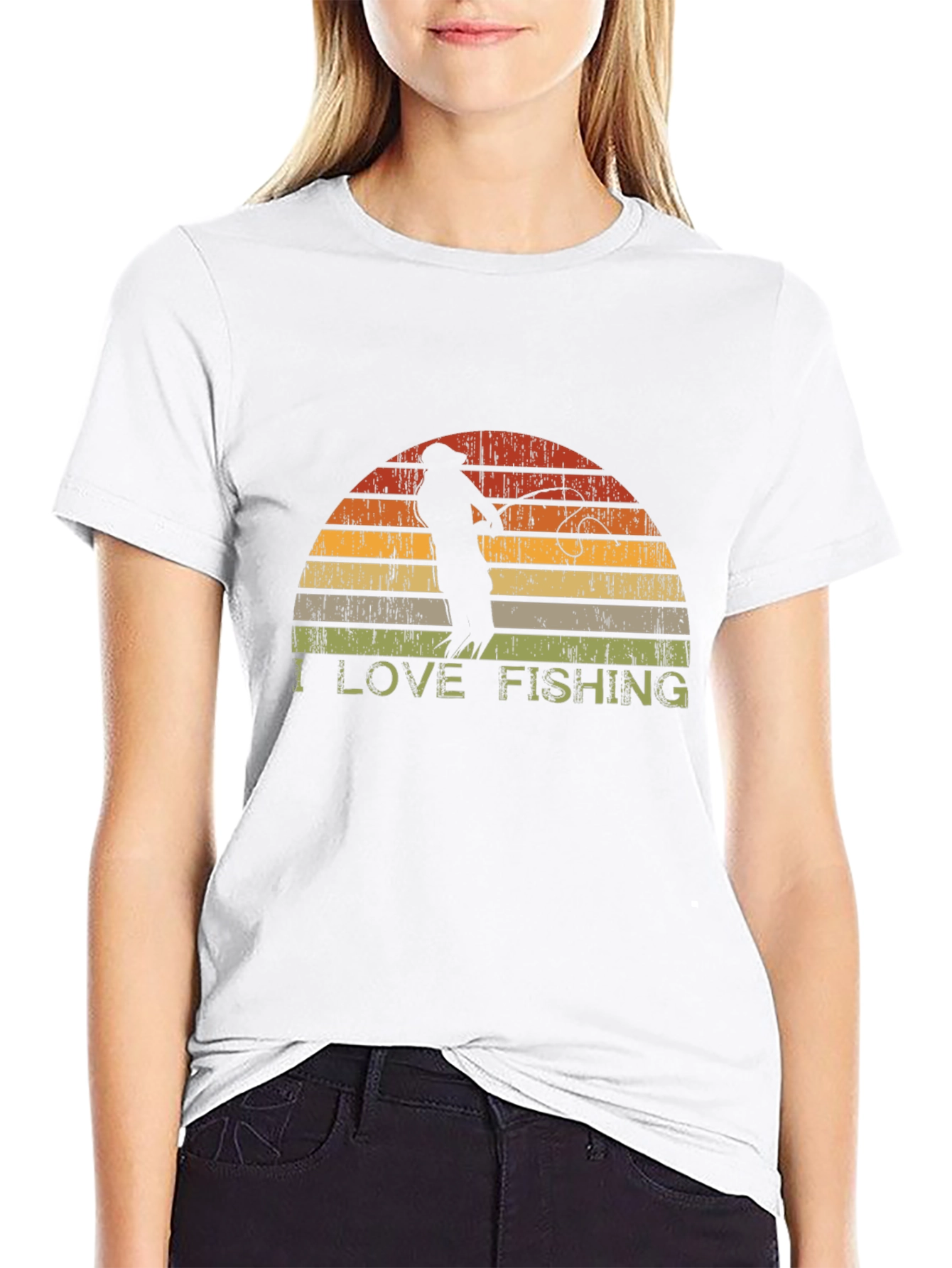 I Love Fishing Retro T-Shirt