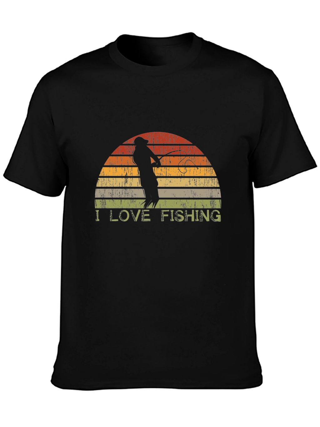 I Love Fishing Retro T-Shirt