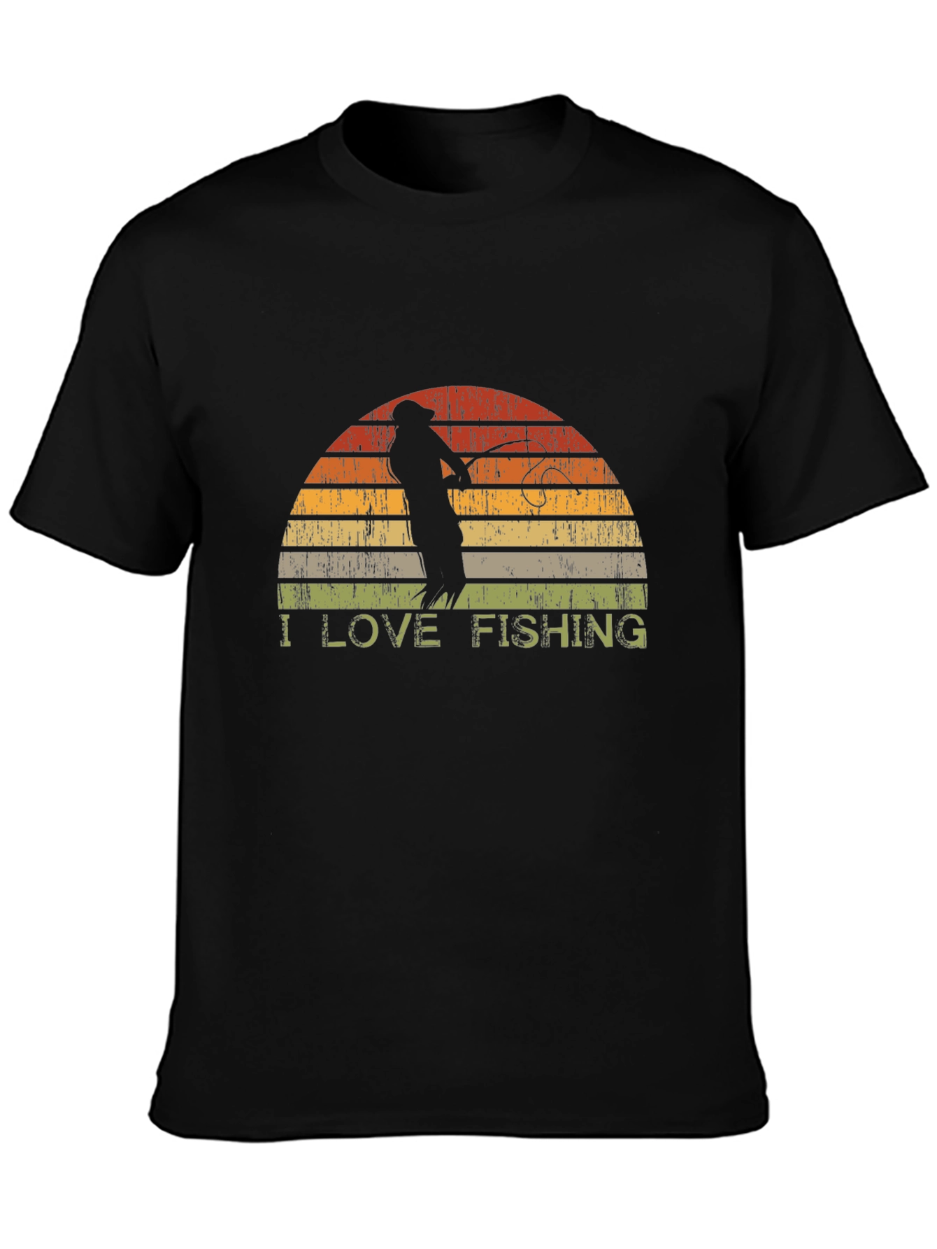 I Love Fishing Retro T-Shirt