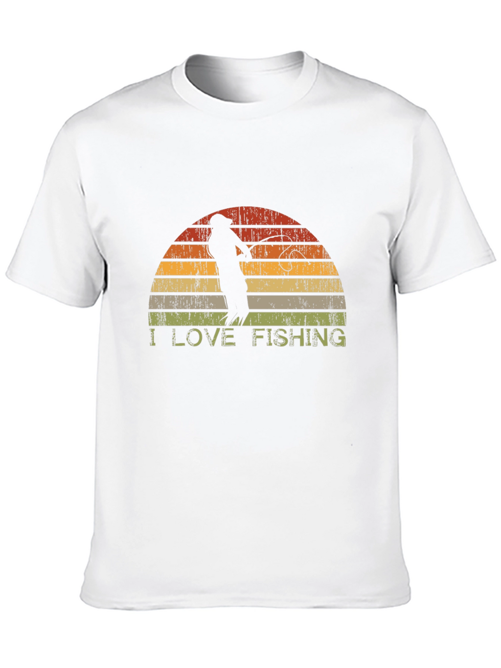 I Love Fishing Retro T-Shirt
