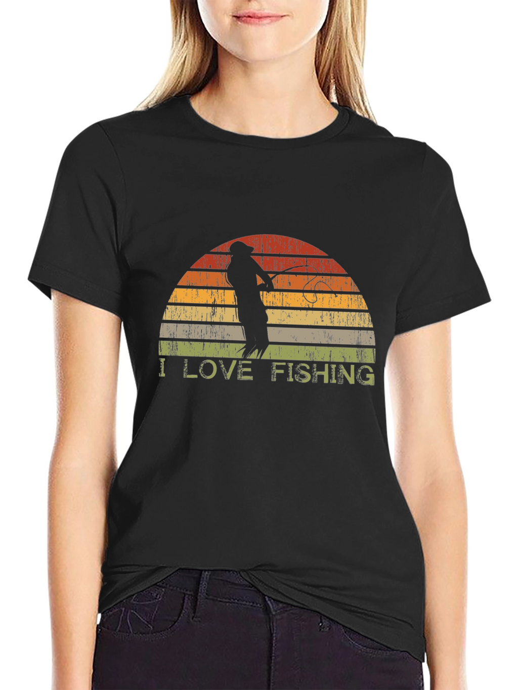 I Love Fishing Retro T-Shirt