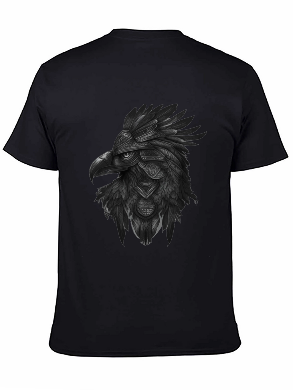 Aztec Eagle Warrior Black T-Shirt