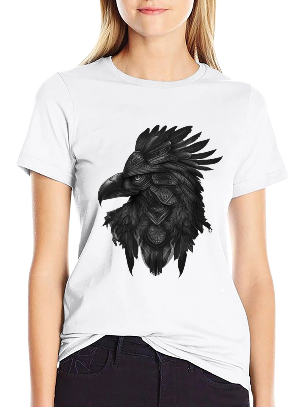 Aztec Eagle Warrior Black T-Shirt