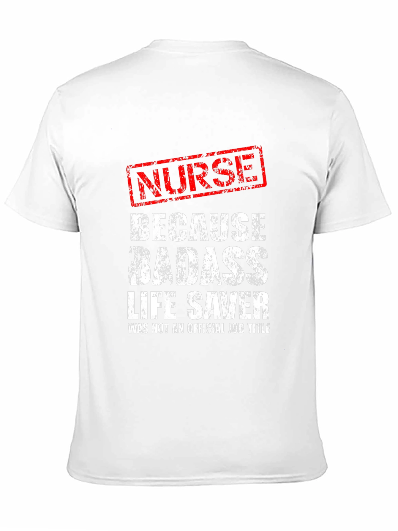 Nurse Badass Life Saver Black Graphic Tee