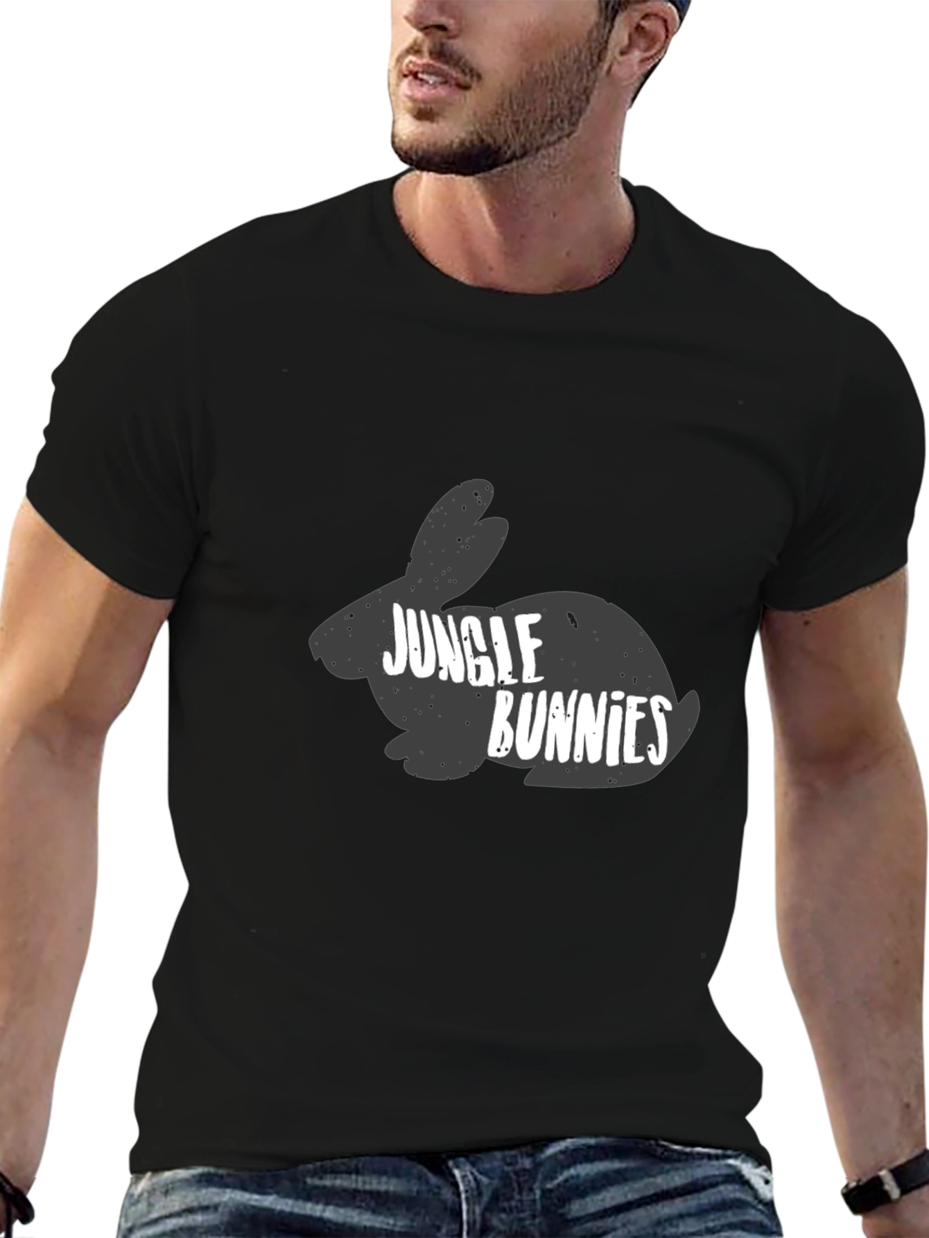Jungle Bunnies Black T-Shirt