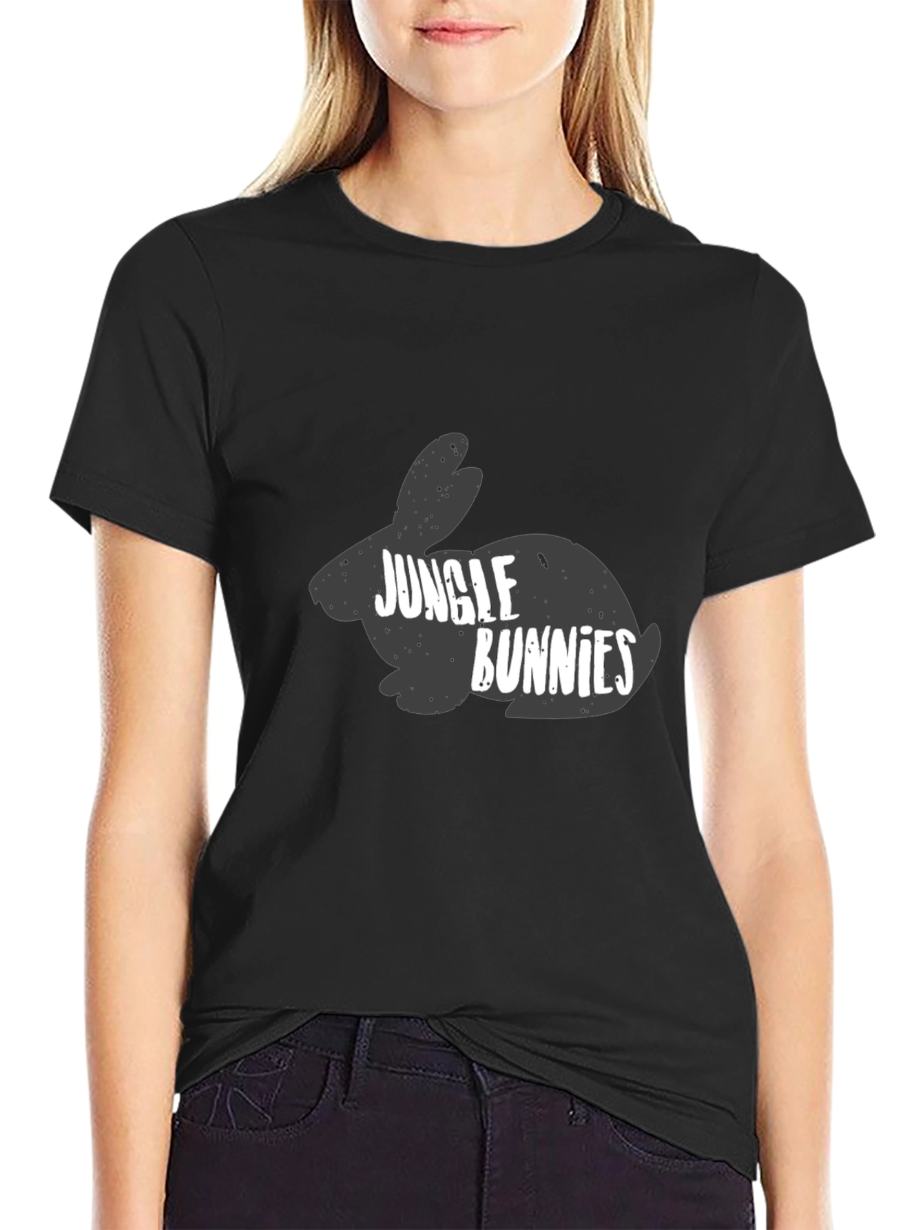 Jungle Bunnies Black T-Shirt