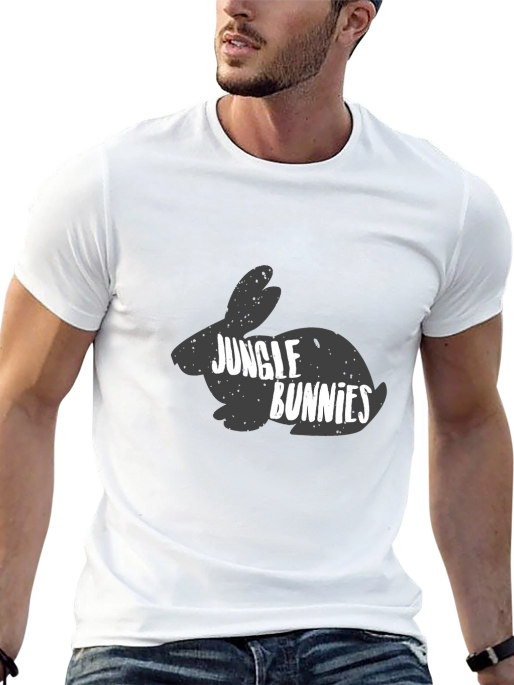 Jungle Bunnies Black T-Shirt