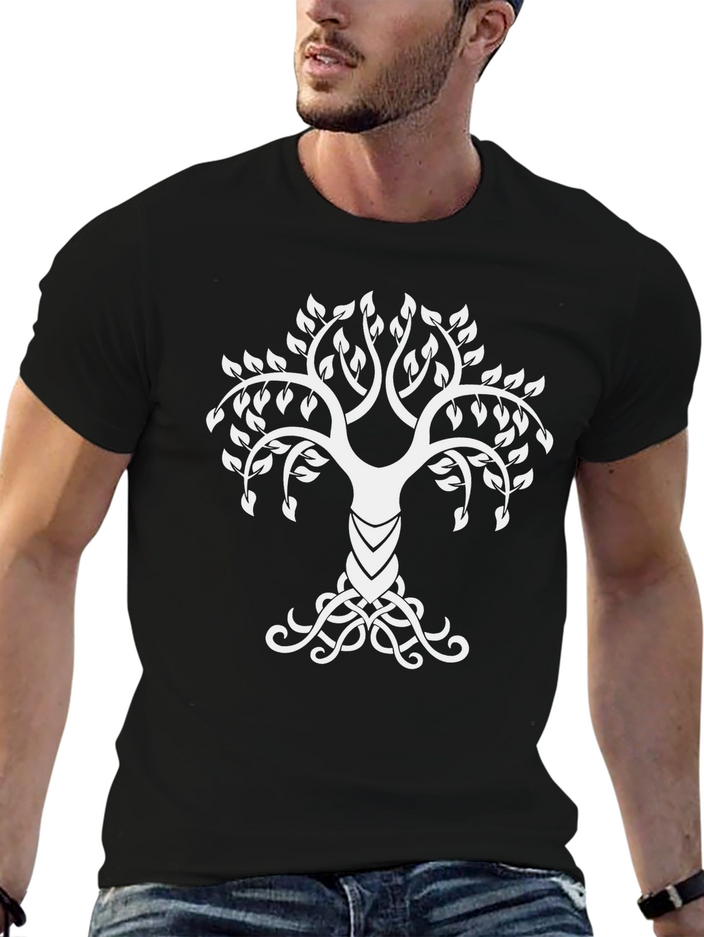 Celtic Tree of Life Black T-Shirt