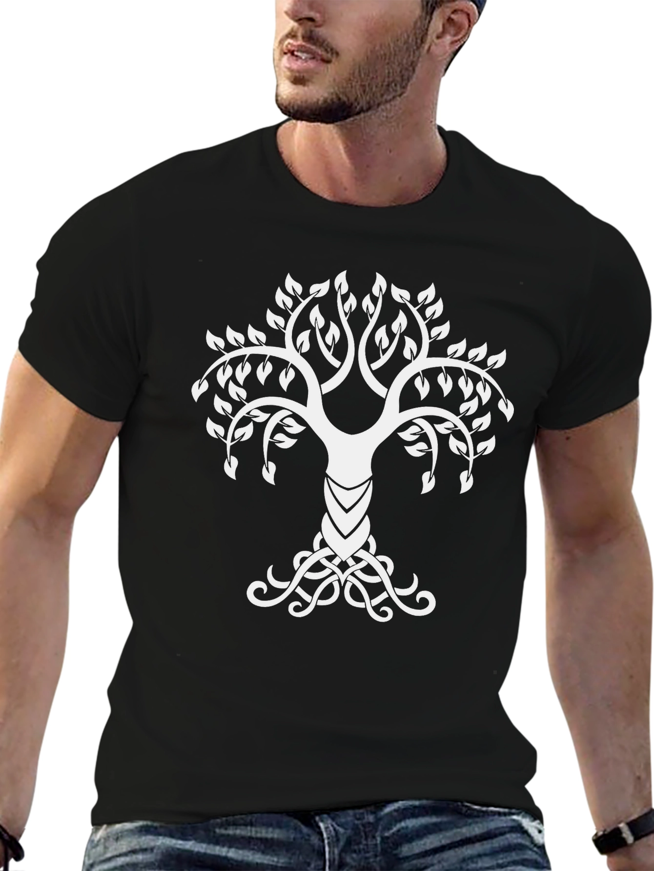 Celtic Tree of Life Black T-Shirt