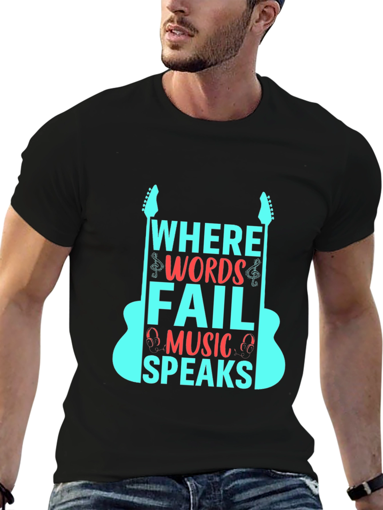 Music Speaks Graphic Tee