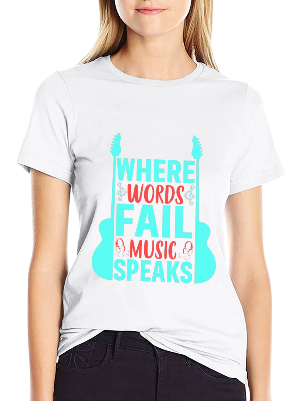 Music Speaks Graphic Tee