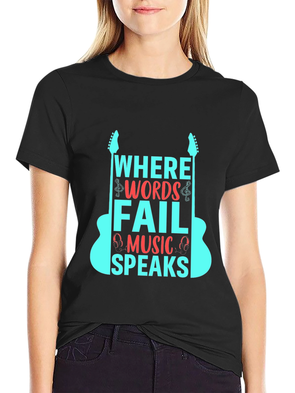 Music Speaks Graphic Tee