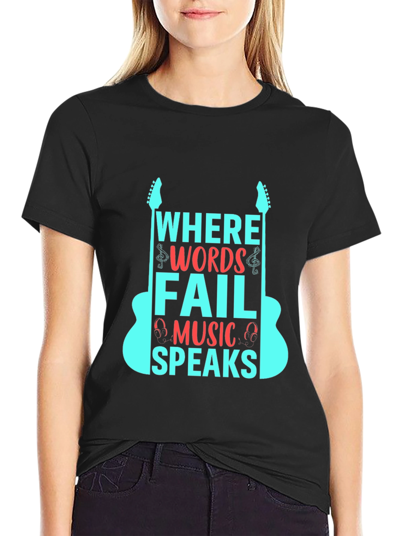 Music Speaks Graphic Tee