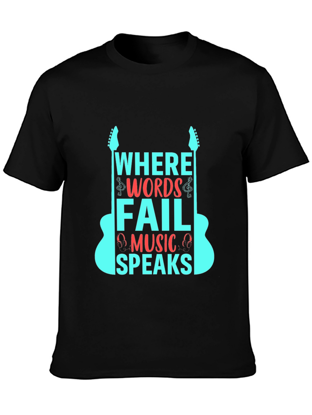 Music Speaks Graphic Tee
