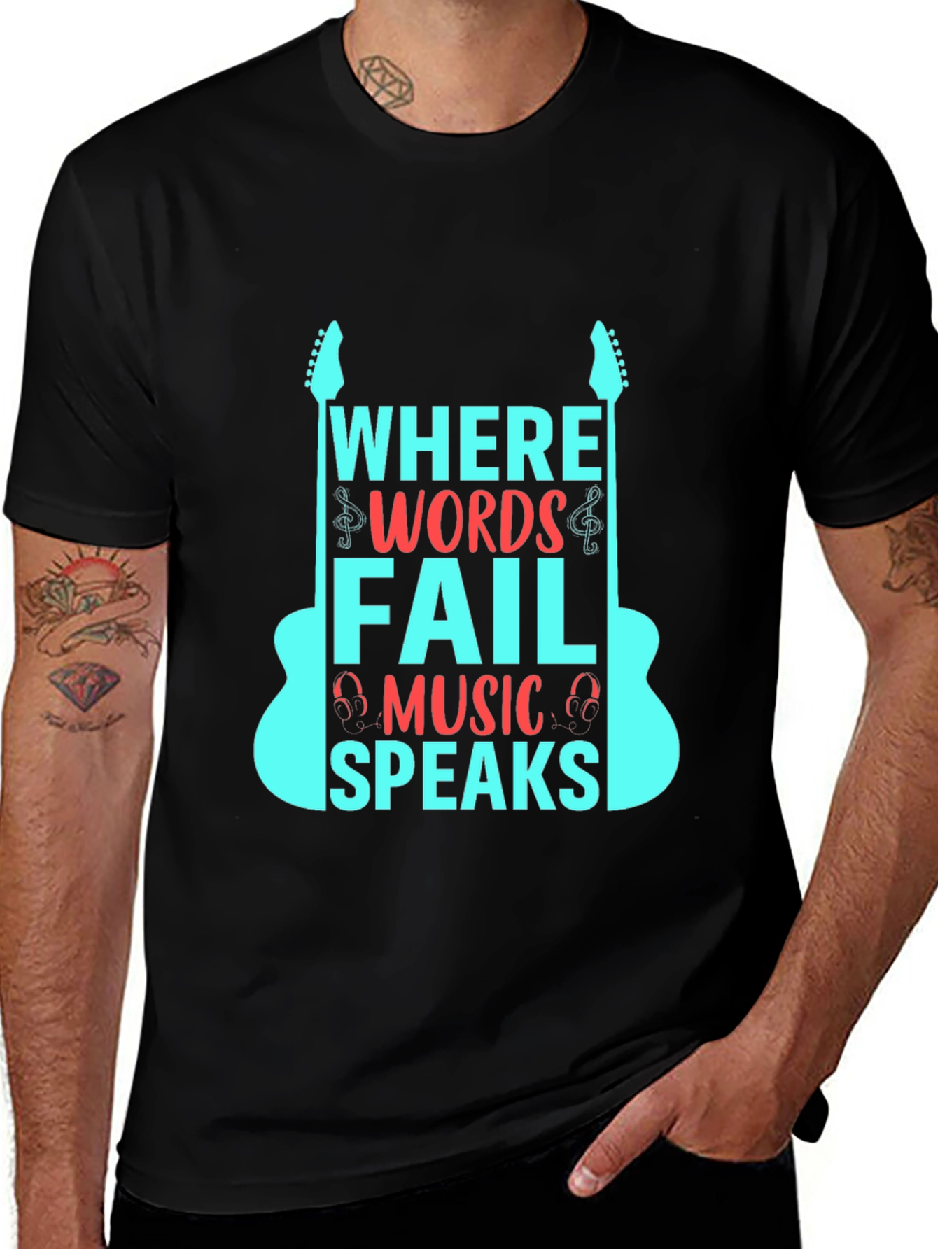 Music Speaks Graphic Tee