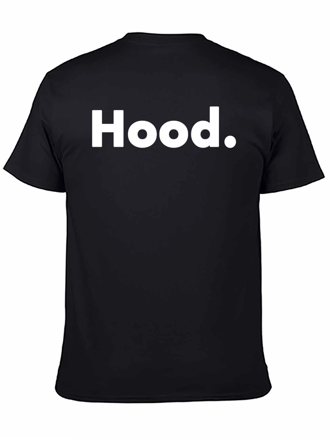 Hood T-Shirt - Classic Black Tee