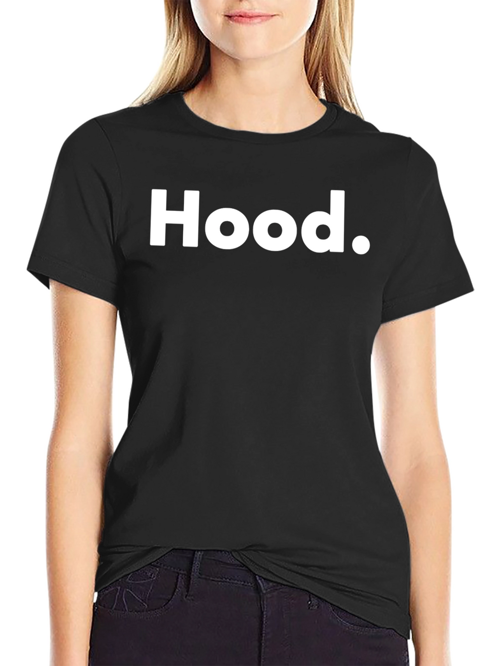 Hood T-Shirt - Classic Black Tee