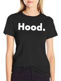 Hood T-Shirt - Classic Black Tee