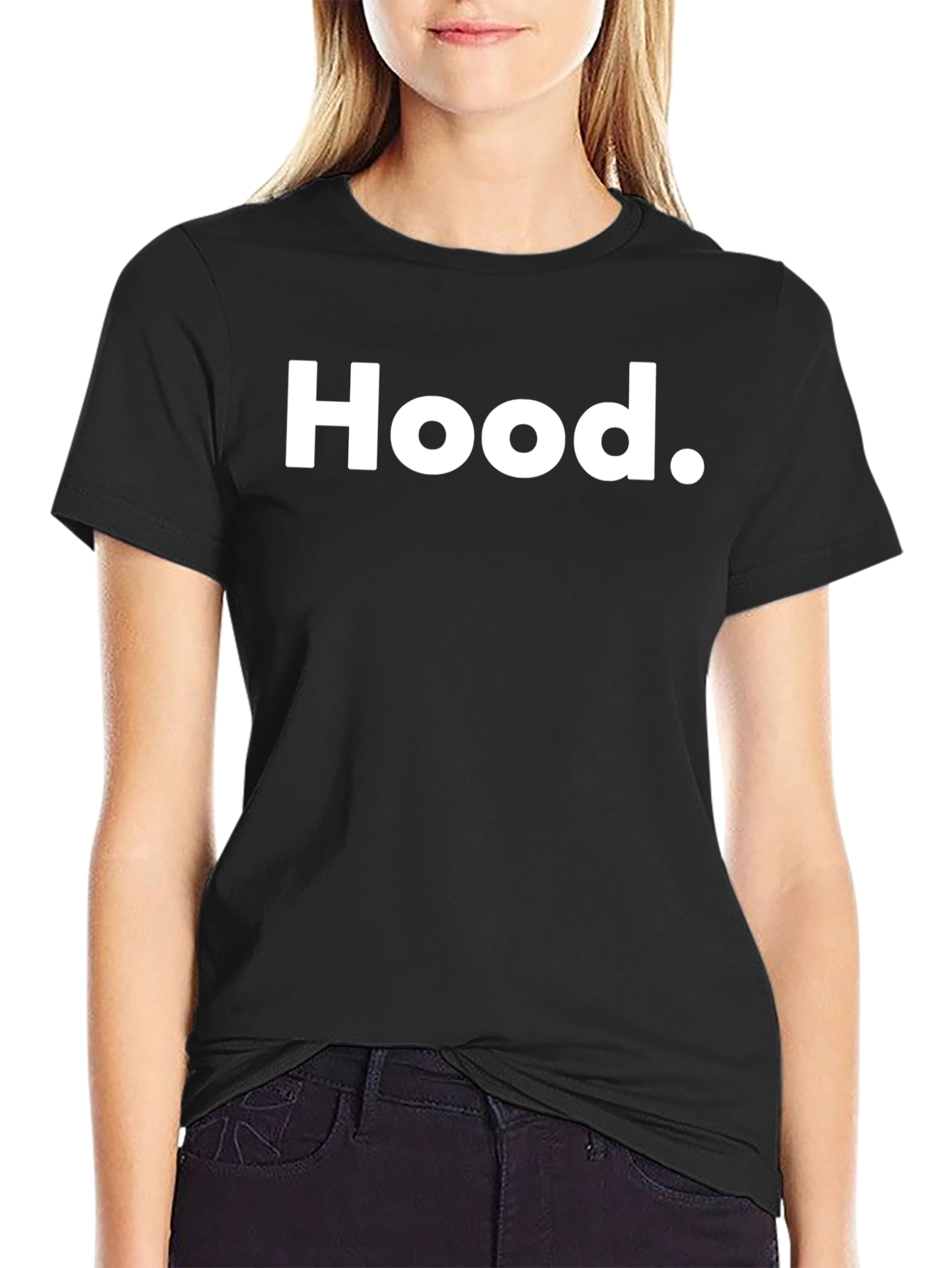 Hood T-Shirt - Classic Black Tee