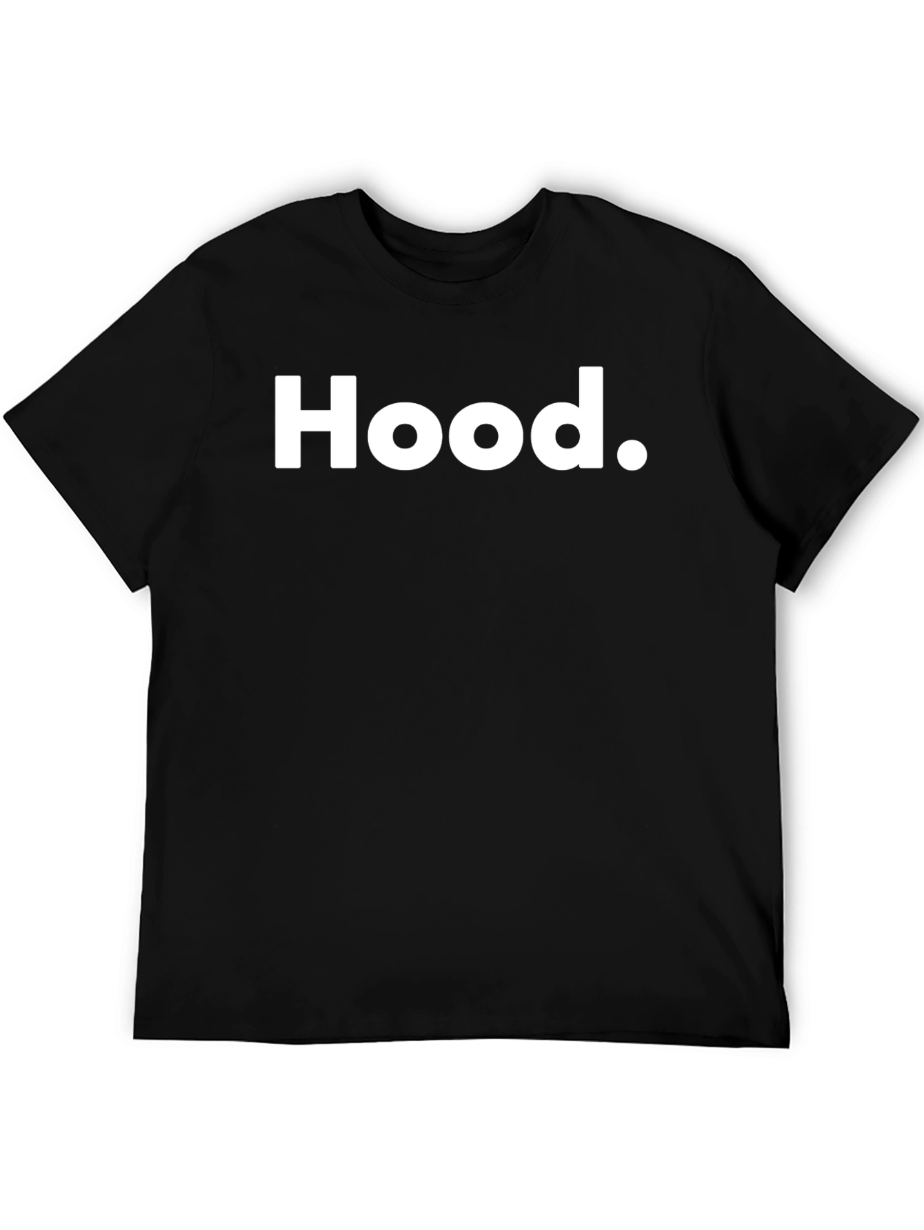 Hood T-Shirt - Classic Black Tee