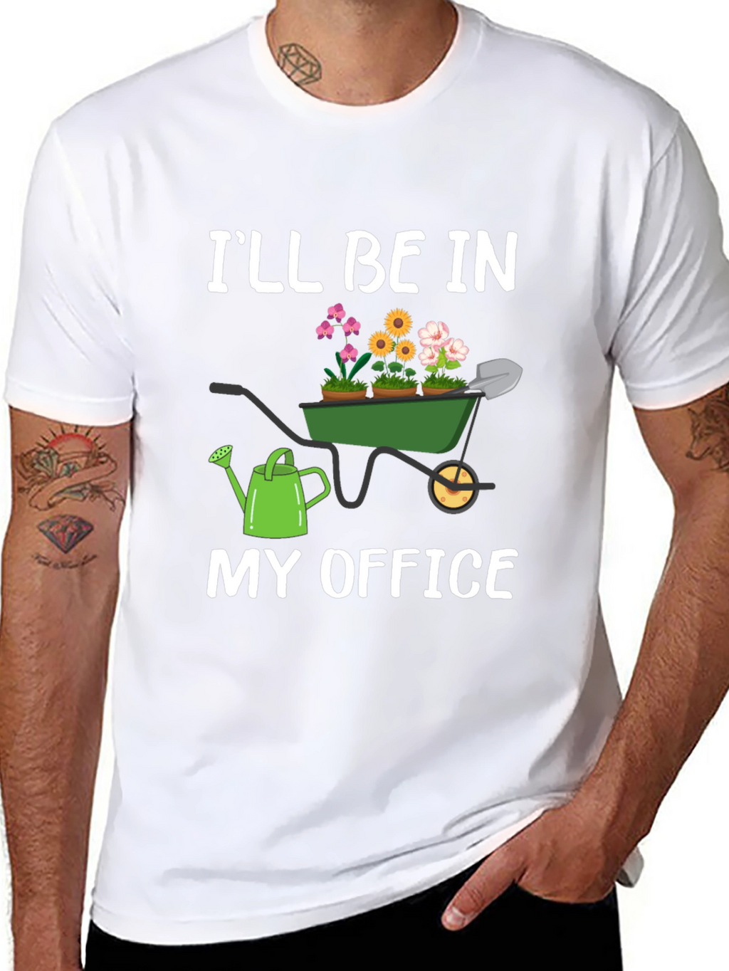 Gardener T-Shirt: Ill Be In My Office Garden Theme