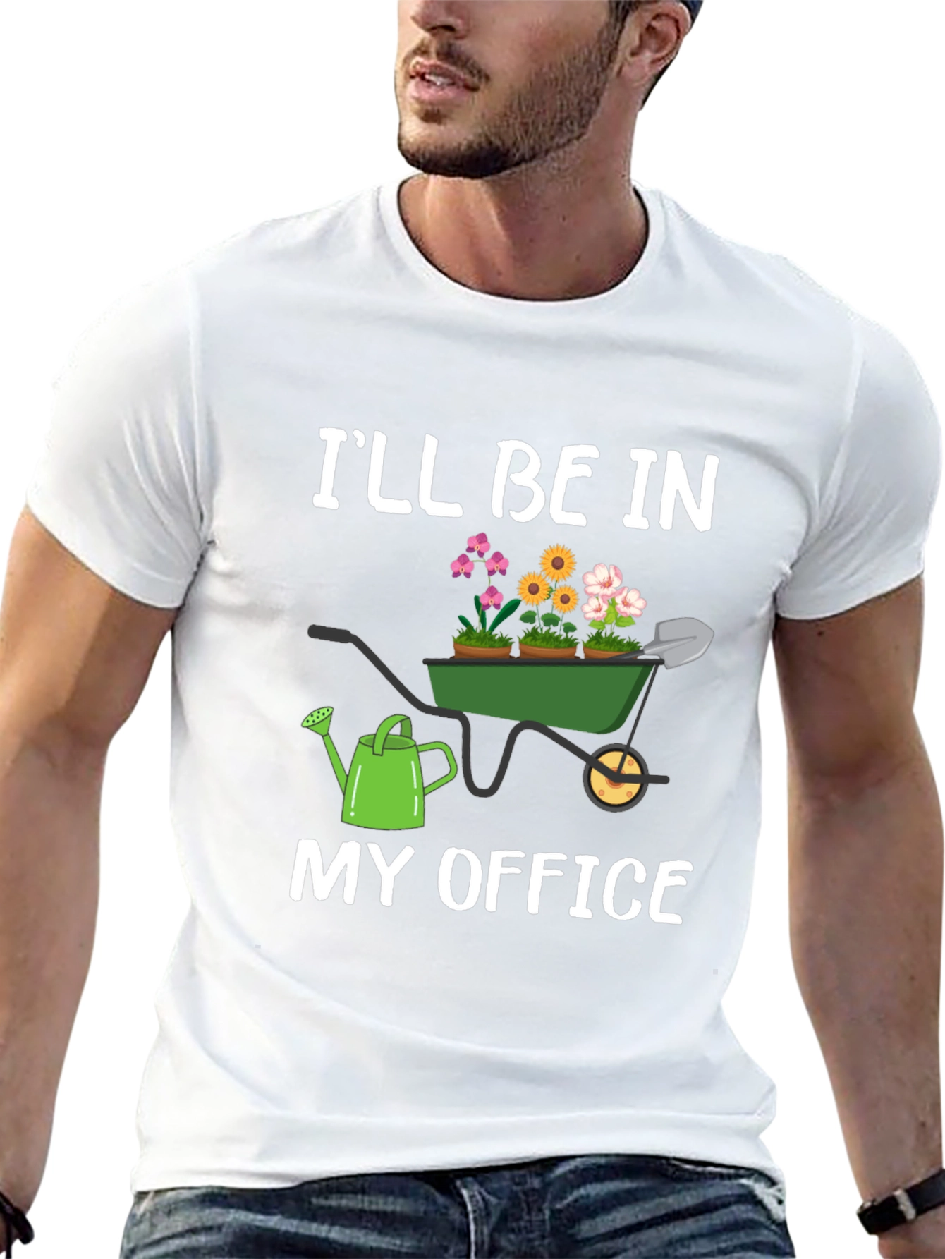 Gardener T-Shirt: Ill Be In My Office Garden Theme