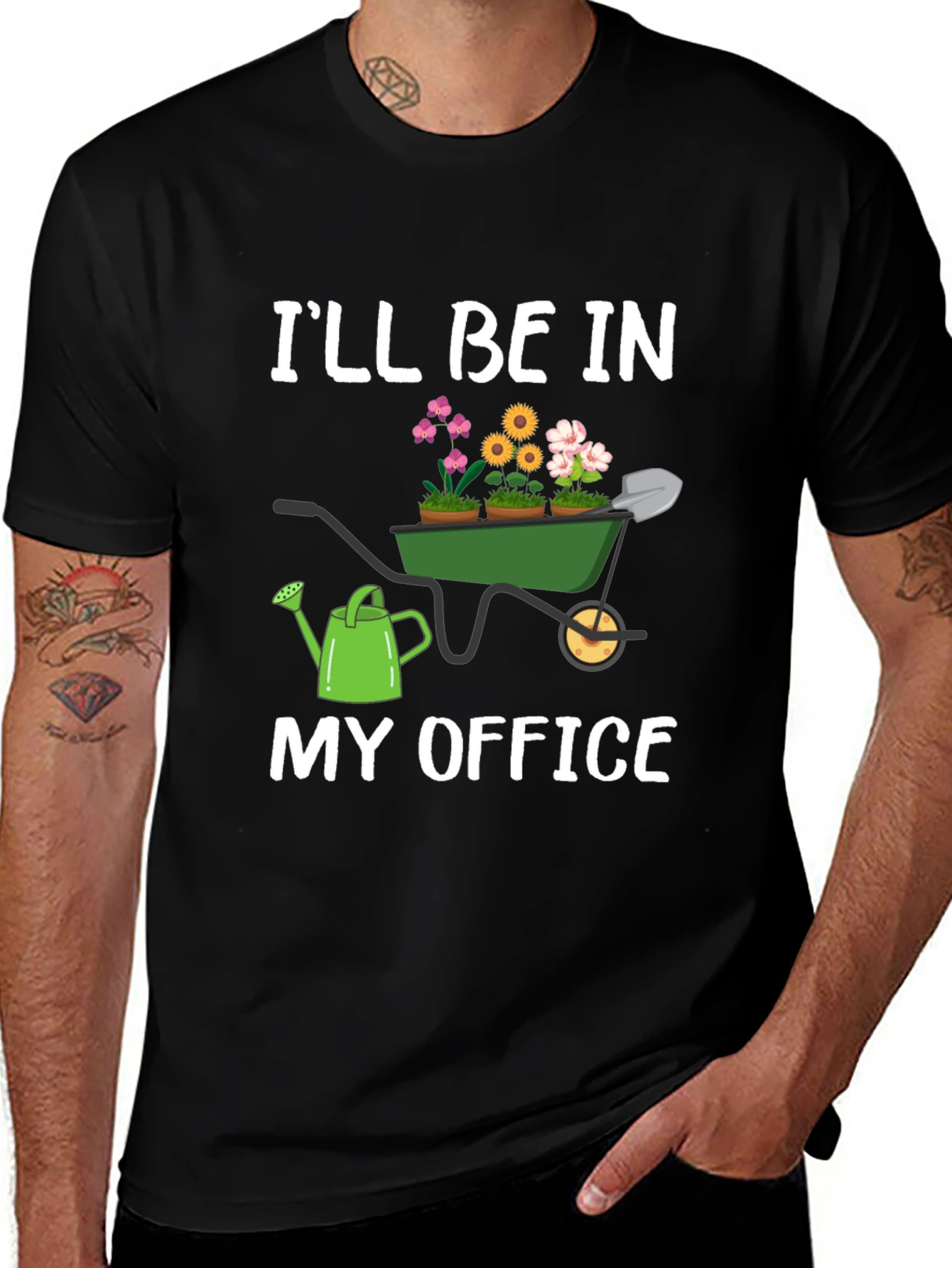 Gardener T-Shirt: Ill Be In My Office Garden Theme
