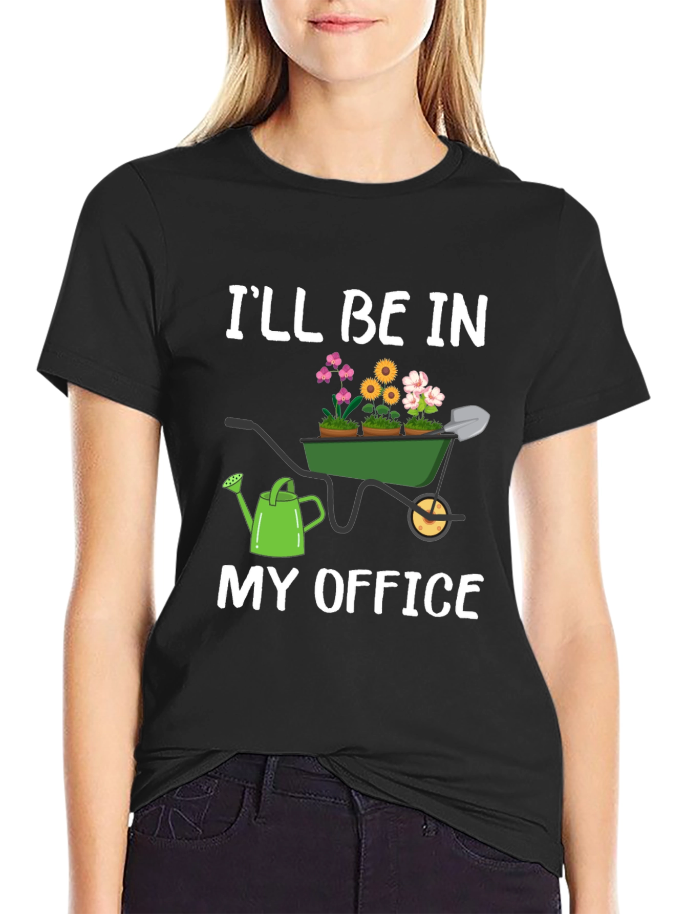 Gardener T-Shirt: Ill Be In My Office Garden Theme