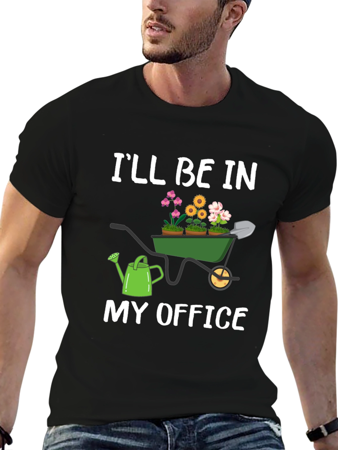 Gardener T-Shirt: Ill Be In My Office Garden Theme