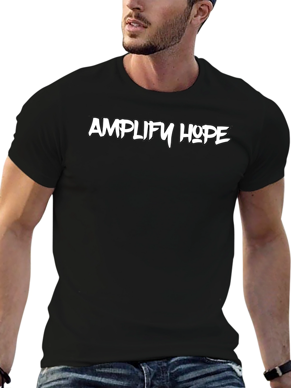 Amplify Hope Black Graphic Tee