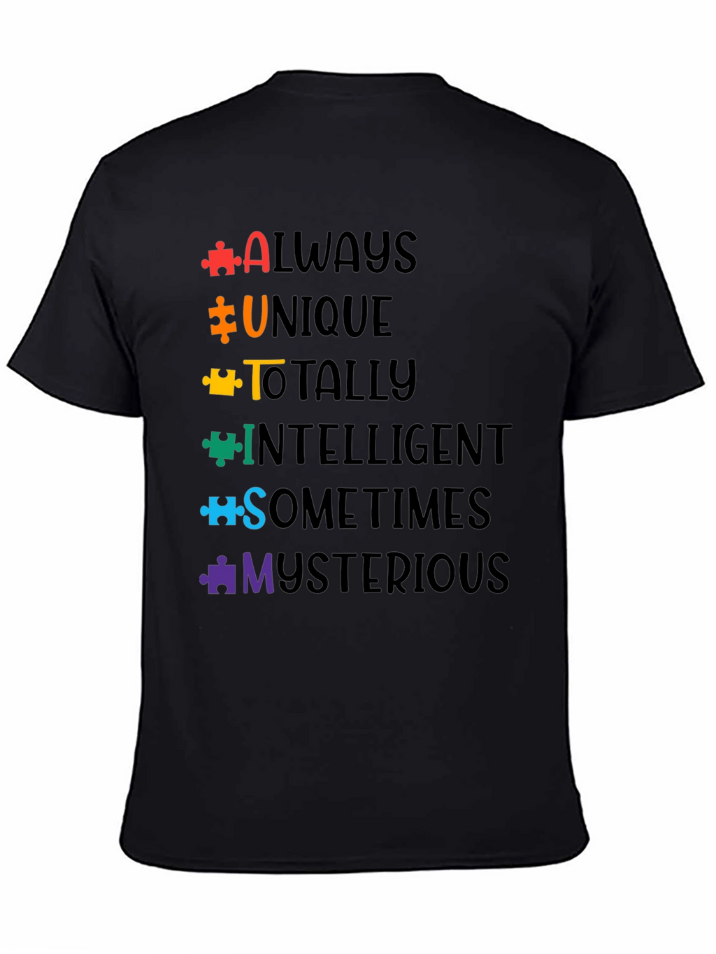 Autism Awareness T-Shirt Puzzle Piece Design