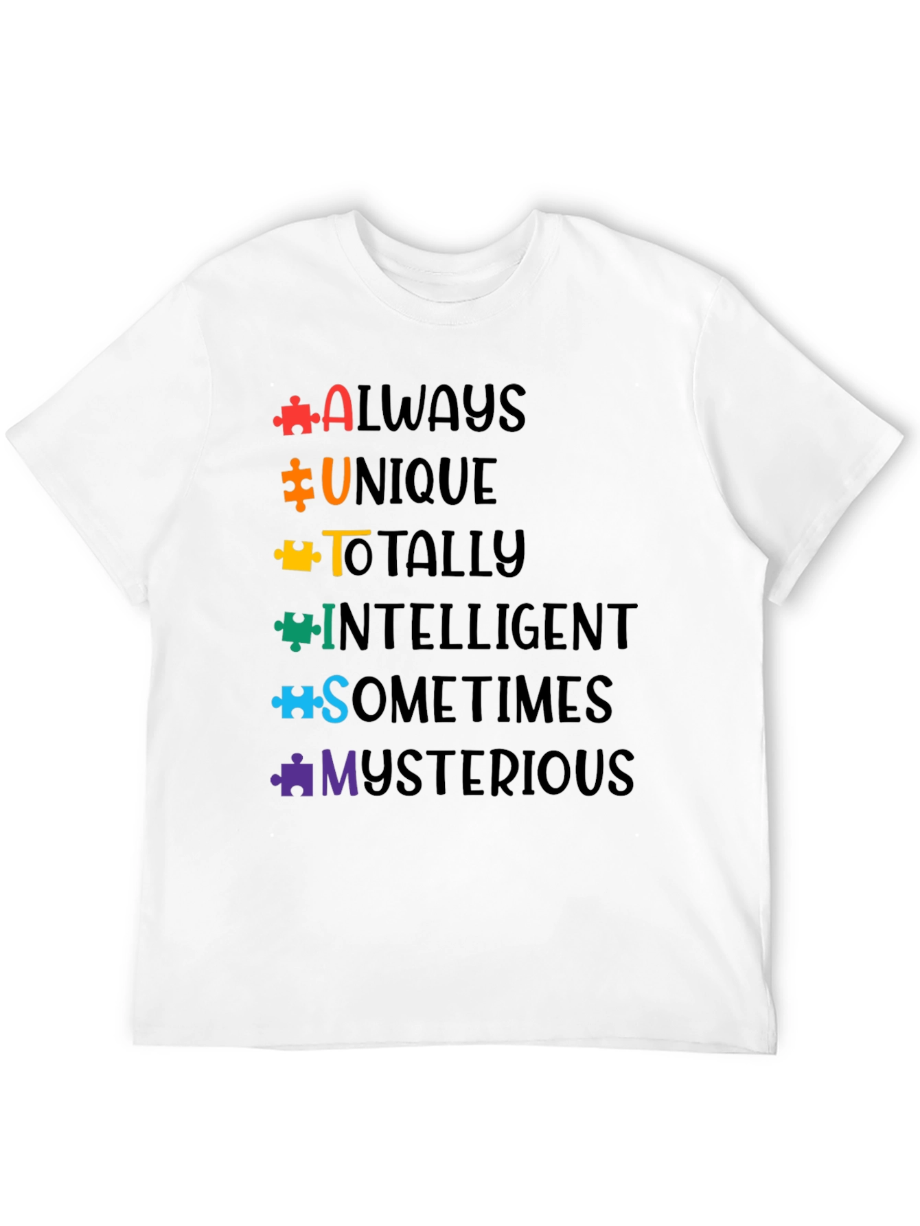 Autism Awareness T-Shirt Puzzle Piece Design