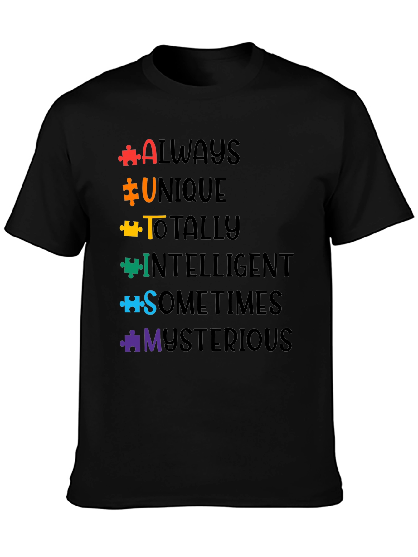 Autism Awareness T-Shirt Puzzle Piece Design